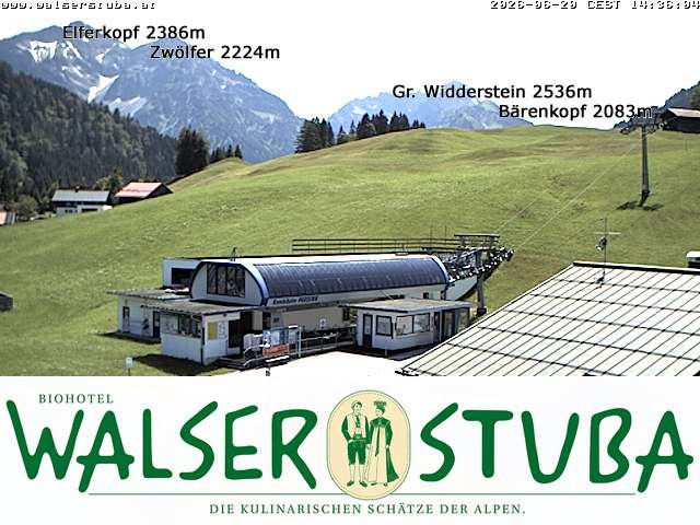 Archiv Foto Webcam Hotel für Bergfreunde - Walserstuba