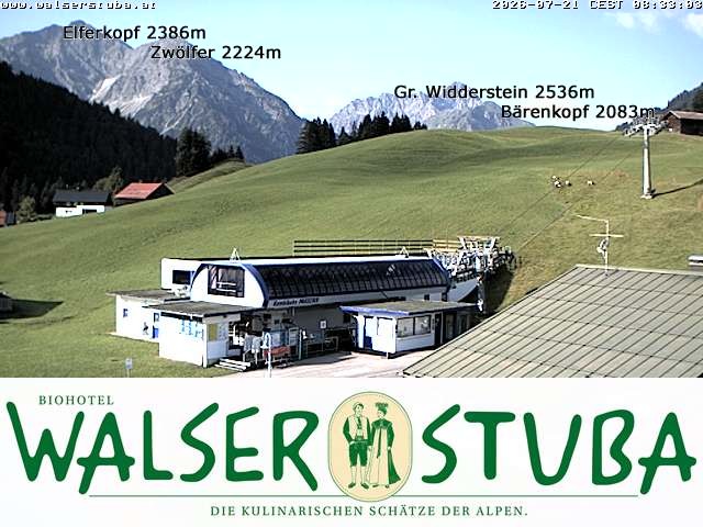 Archiv Foto Webcam Hotel für Bergfreunde - Walserstuba