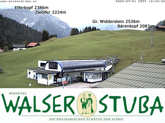 Archiv Foto Webcam Hotel für Bergfreunde - Walserstuba