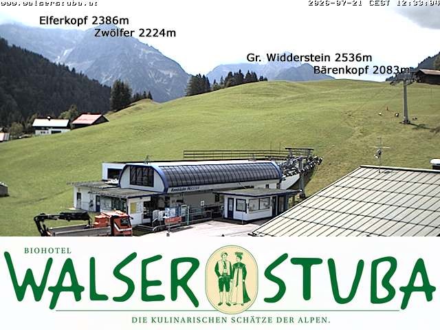 Archiv Foto Webcam Hotel für Bergfreunde - Walserstuba