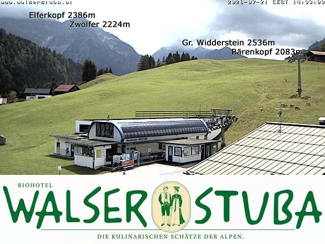 Archiv Foto Webcam Hotel für Bergfreunde - Walserstuba