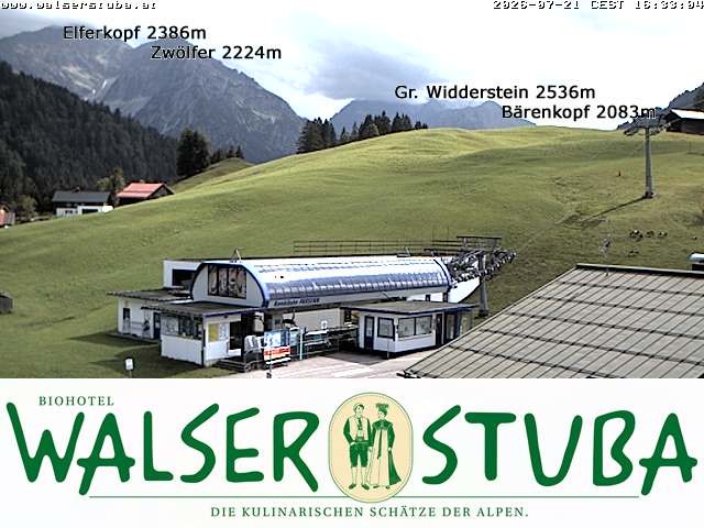 Archiv Foto Webcam Hotel für Bergfreunde - Walserstuba