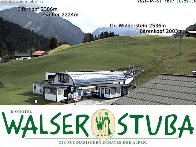 Archiv Foto Webcam Hotel für Bergfreunde - Walserstuba