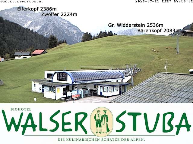 Archiv Foto Webcam Hotel für Bergfreunde - Walserstuba
