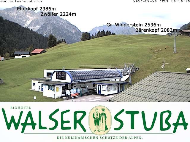 Archiv Foto Webcam Hotel für Bergfreunde - Walserstuba