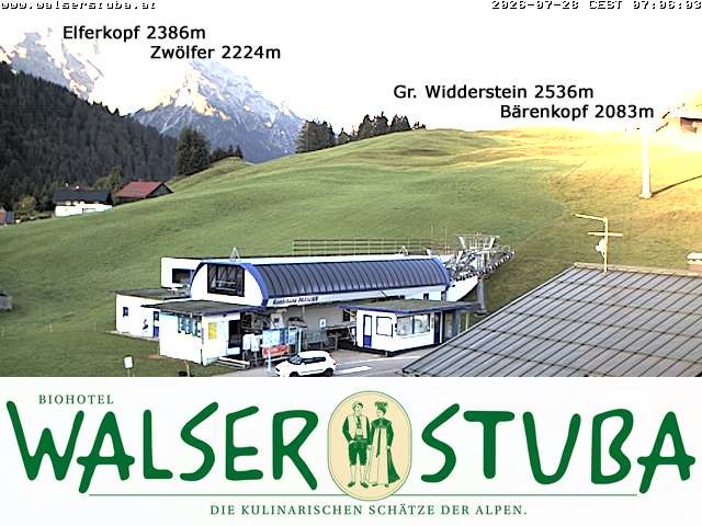Archiv Foto Webcam Hotel für Bergfreunde - Walserstuba