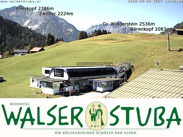 Archiv Foto Webcam Hotel für Bergfreunde - Walserstuba
