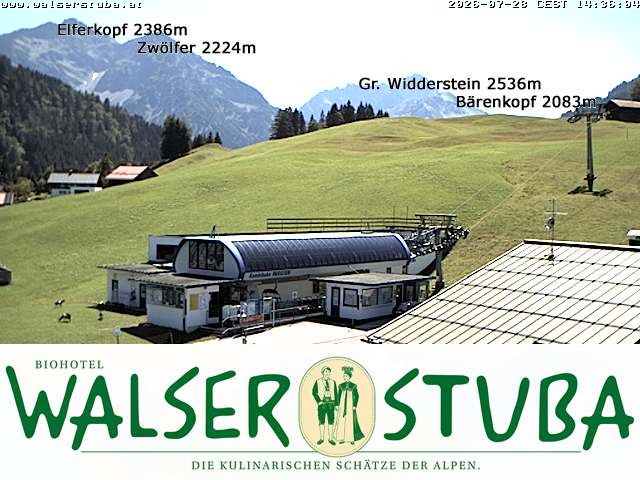Archiv Foto Webcam Hotel für Bergfreunde - Walserstuba