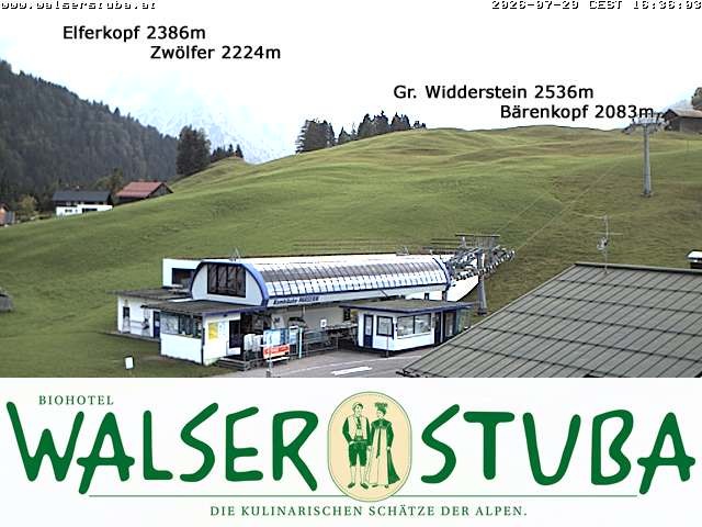 Archiv Foto Webcam Hotel für Bergfreunde - Walserstuba