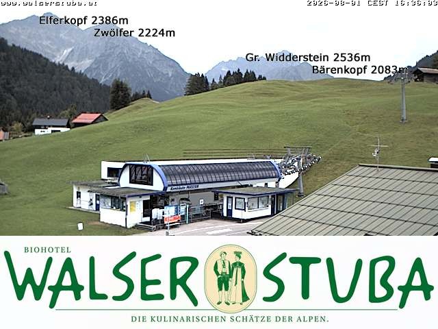 Archived image Webcam Hotel "Walserstuba"