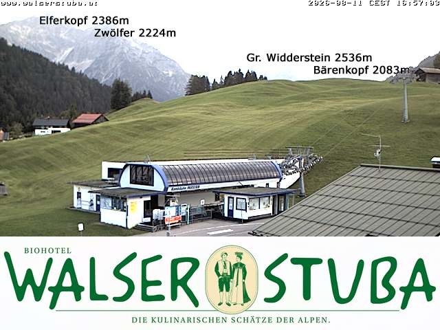 Archived image Webcam Hotel "Walserstuba"