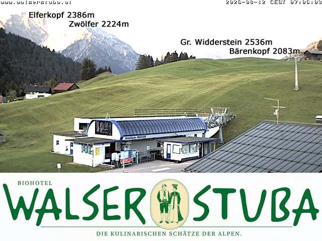 Archiv Foto Webcam Hotel für Bergfreunde - Walserstuba
