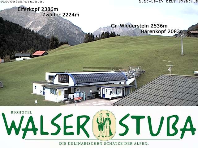 Archiv Foto Webcam Hotel für Bergfreunde - Walserstuba