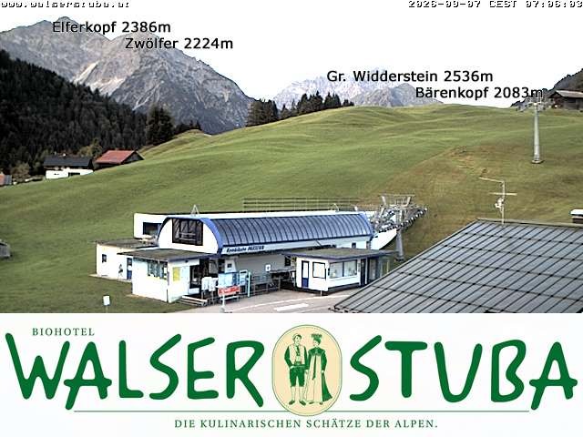 Archiv Foto Webcam Hotel für Bergfreunde - Walserstuba