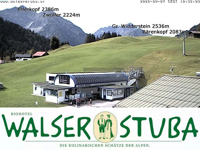 Archiv Foto Webcam Hotel für Bergfreunde - Walserstuba