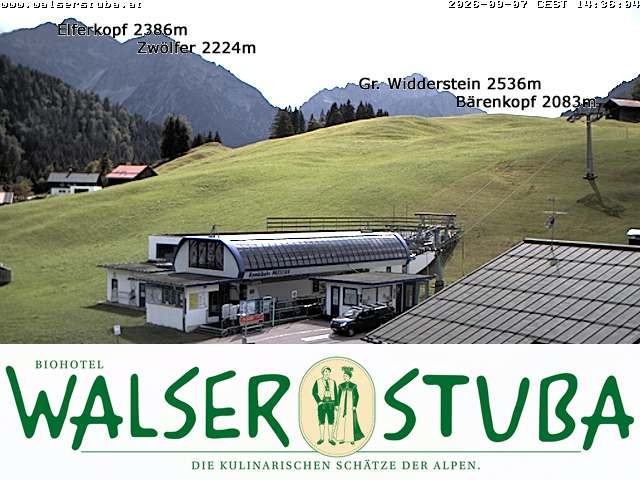 Archiv Foto Webcam Hotel für Bergfreunde - Walserstuba