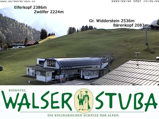Archiv Foto Webcam Hotel für Bergfreunde - Walserstuba