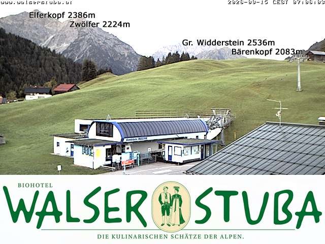Archiv Foto Webcam Hotel für Bergfreunde - Walserstuba