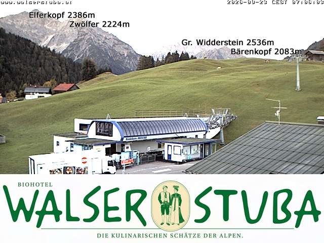 Archiv Foto Webcam Hotel für Bergfreunde - Walserstuba