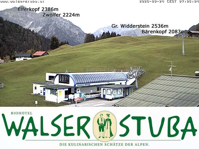 Archiv Foto Webcam Hotel für Bergfreunde - Walserstuba