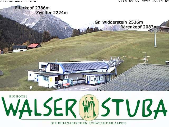 Archiv Foto Webcam Hotel für Bergfreunde - Walserstuba