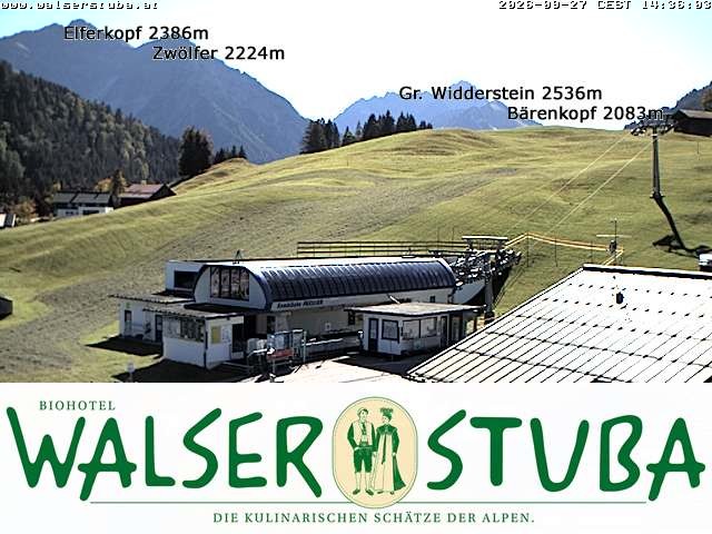 Archiv Foto Webcam Hotel für Bergfreunde - Walserstuba