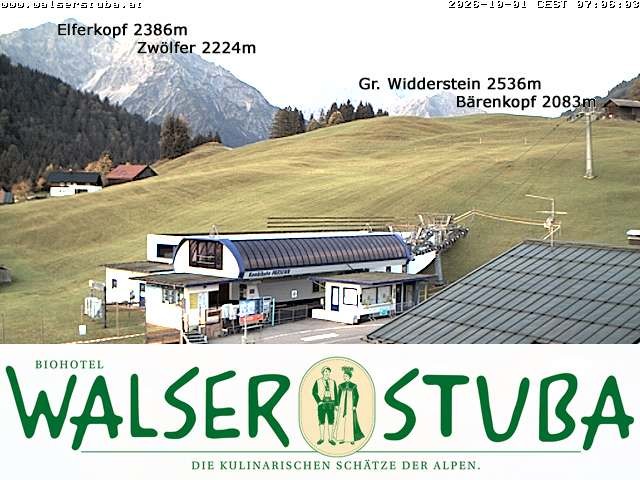 Archiv Foto Webcam Hotel für Bergfreunde - Walserstuba