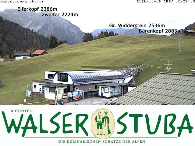 Archiv Foto Webcam Hotel für Bergfreunde - Walserstuba