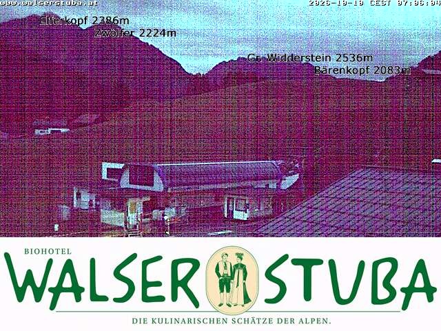 Archiv Foto Webcam Hotel für Bergfreunde - Walserstuba