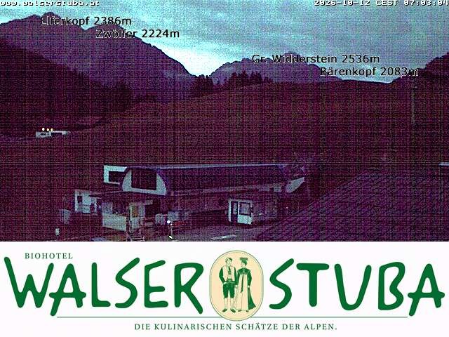 Archiv Foto Webcam Hotel für Bergfreunde - Walserstuba