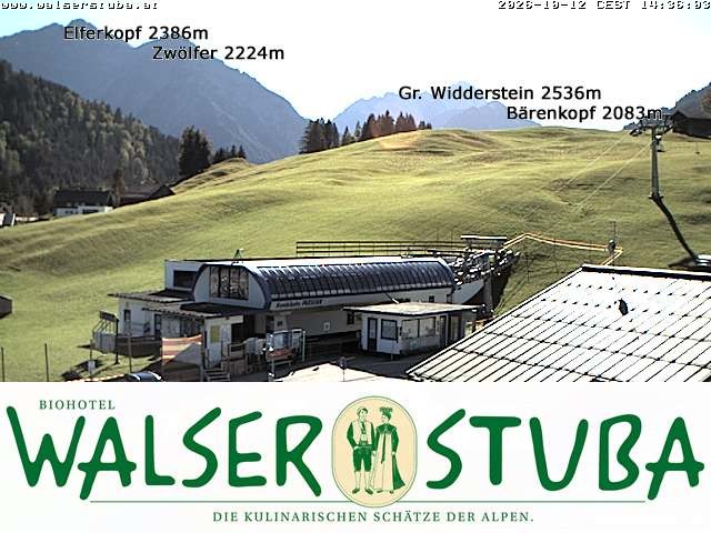 Archiv Foto Webcam Hotel für Bergfreunde - Walserstuba