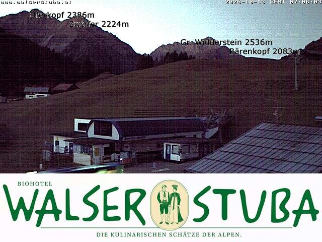 Archiv Foto Webcam Hotel für Bergfreunde - Walserstuba