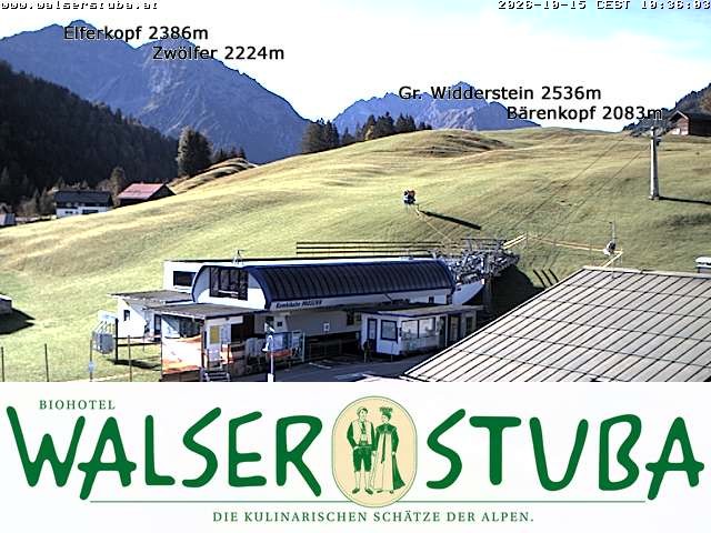 Archiv Foto Webcam Hotel für Bergfreunde - Walserstuba