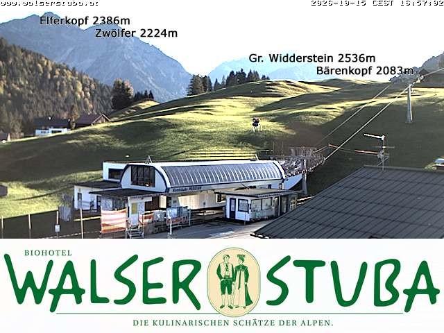 Archiv Foto Webcam Hotel für Bergfreunde - Walserstuba
