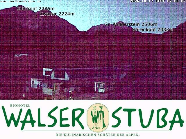 Archiv Foto Webcam Hotel für Bergfreunde - Walserstuba