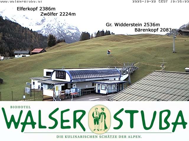 Archiv Foto Webcam Hotel für Bergfreunde - Walserstuba