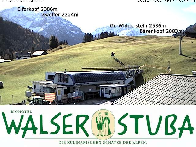 Archiv Foto Webcam Hotel für Bergfreunde - Walserstuba