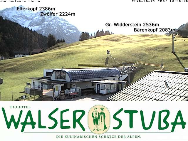 Archiv Foto Webcam Hotel für Bergfreunde - Walserstuba