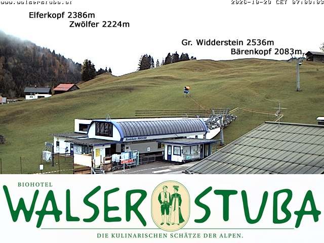Archiv Foto Webcam Hotel für Bergfreunde - Walserstuba