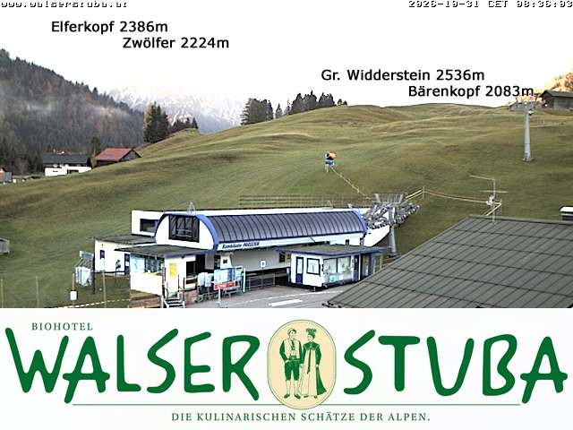 Archiv Foto Webcam Hotel für Bergfreunde - Walserstuba