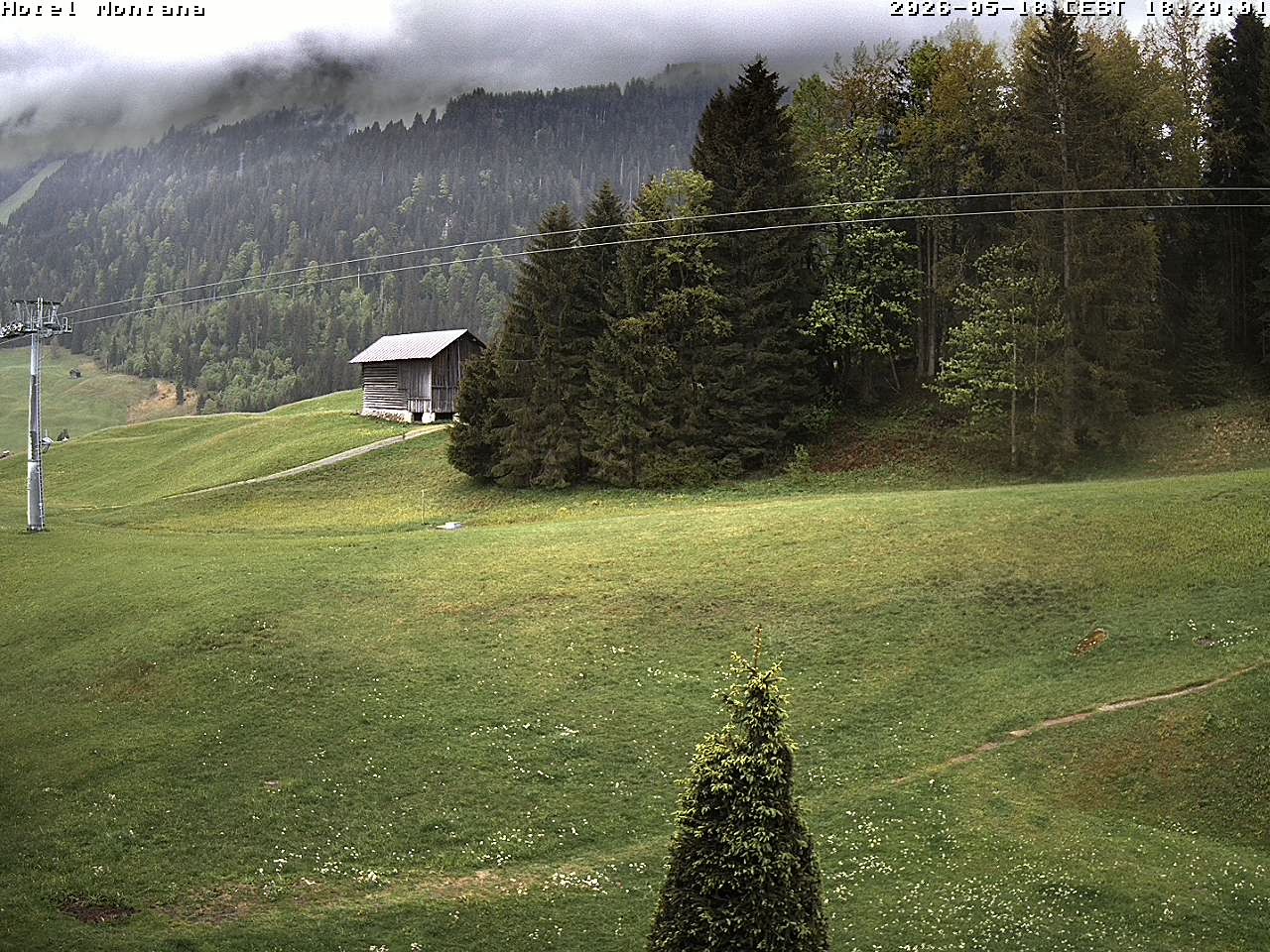 Archived image Webcam Riezlern - Hotel Montana
