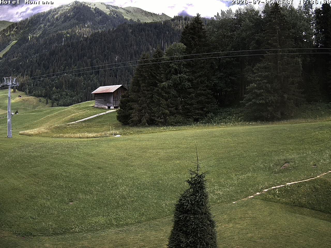 Archived image Webcam Riezlern - Hotel Montana
