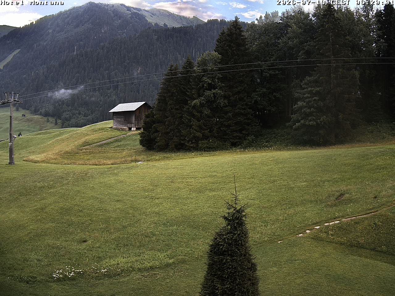 Archived image Webcam Riezlern - Hotel Montana
