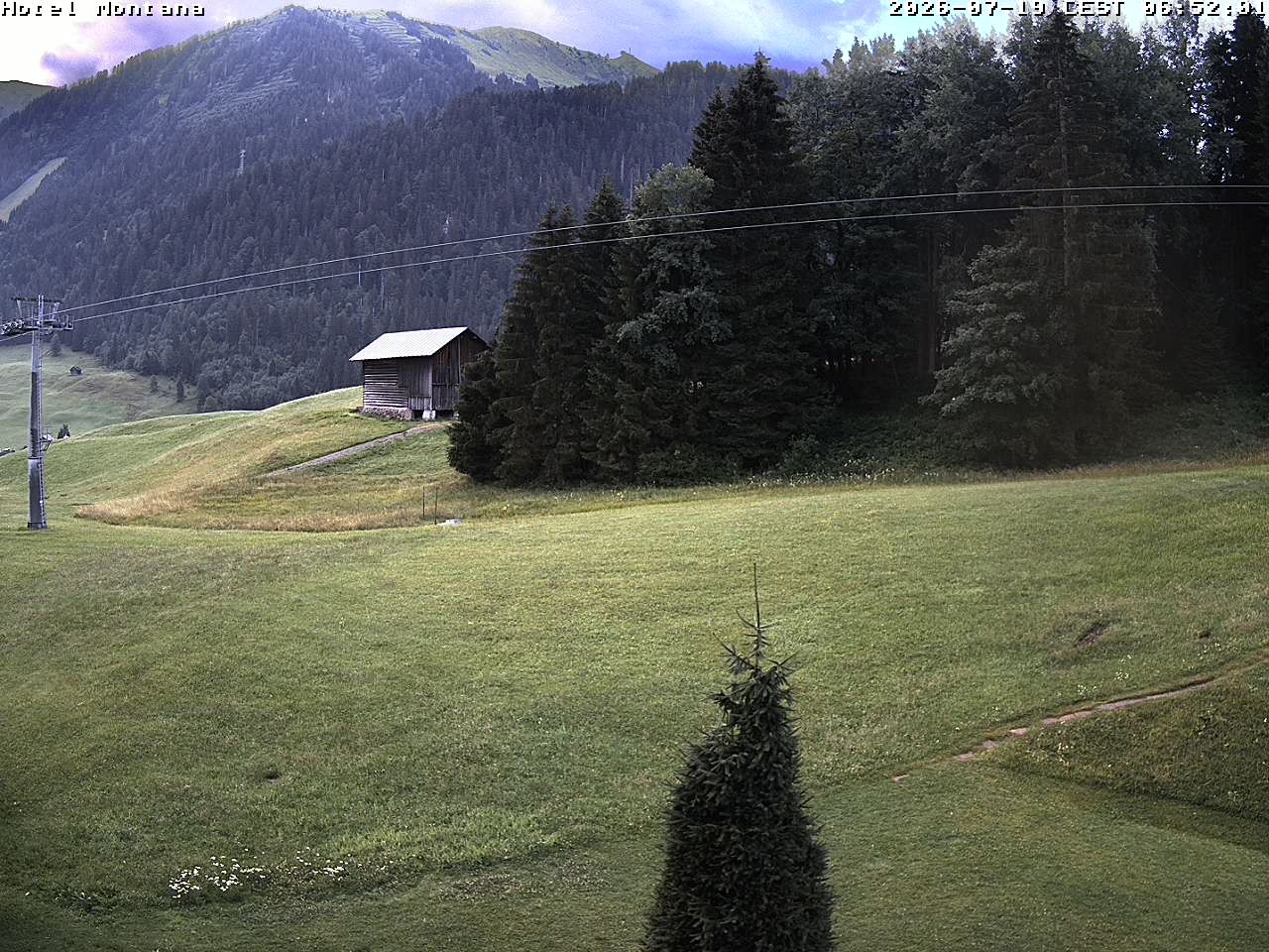 Archived image Webcam Riezlern - Hotel Montana