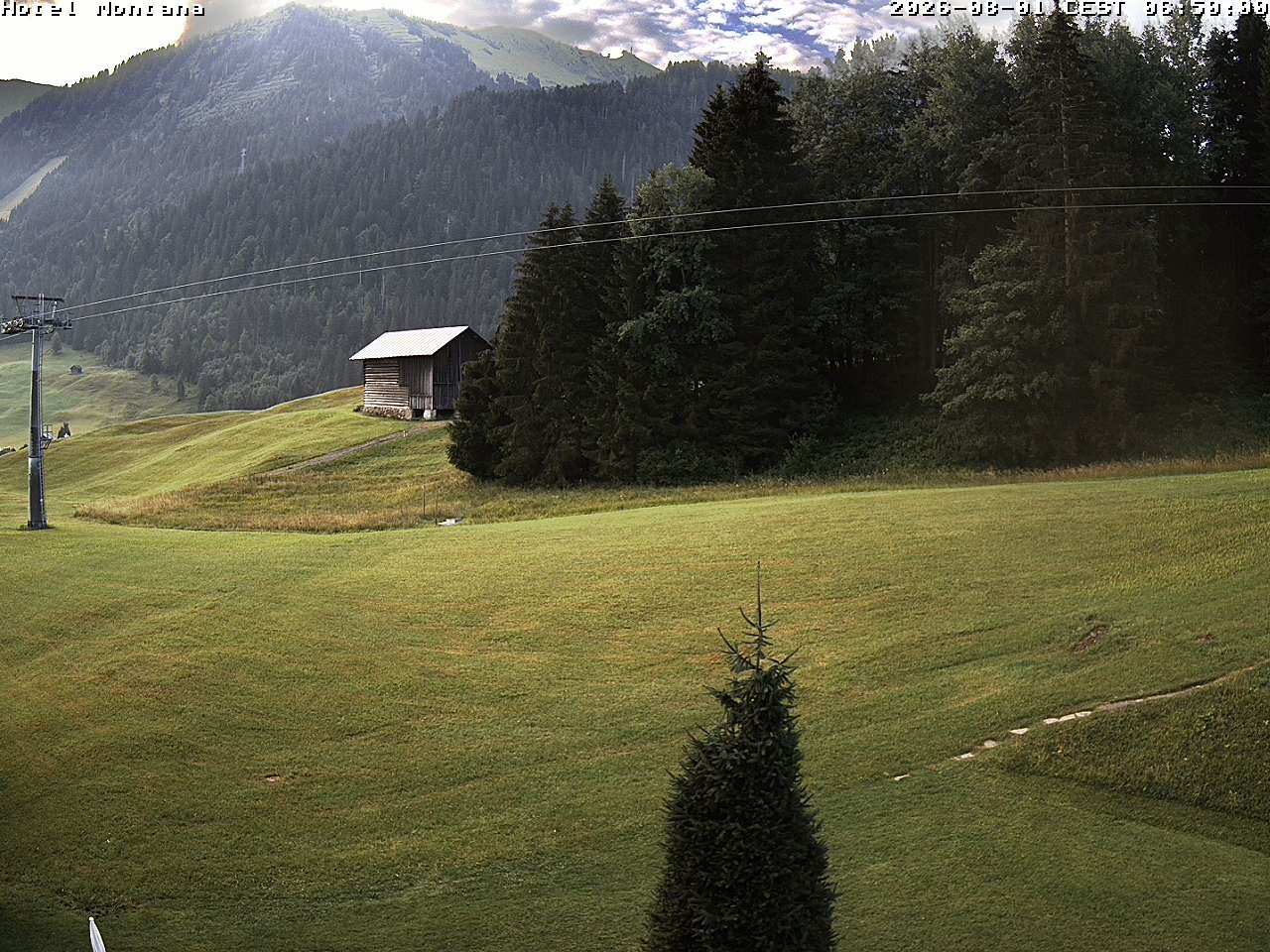 Archived image Webcam Riezlern - Hotel Montana