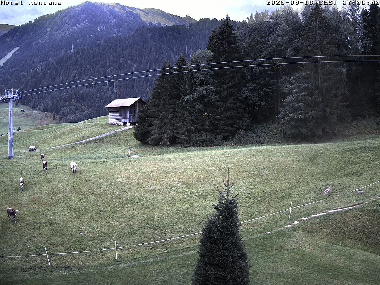 Archived image Webcam Riezlern - Hotel Montana