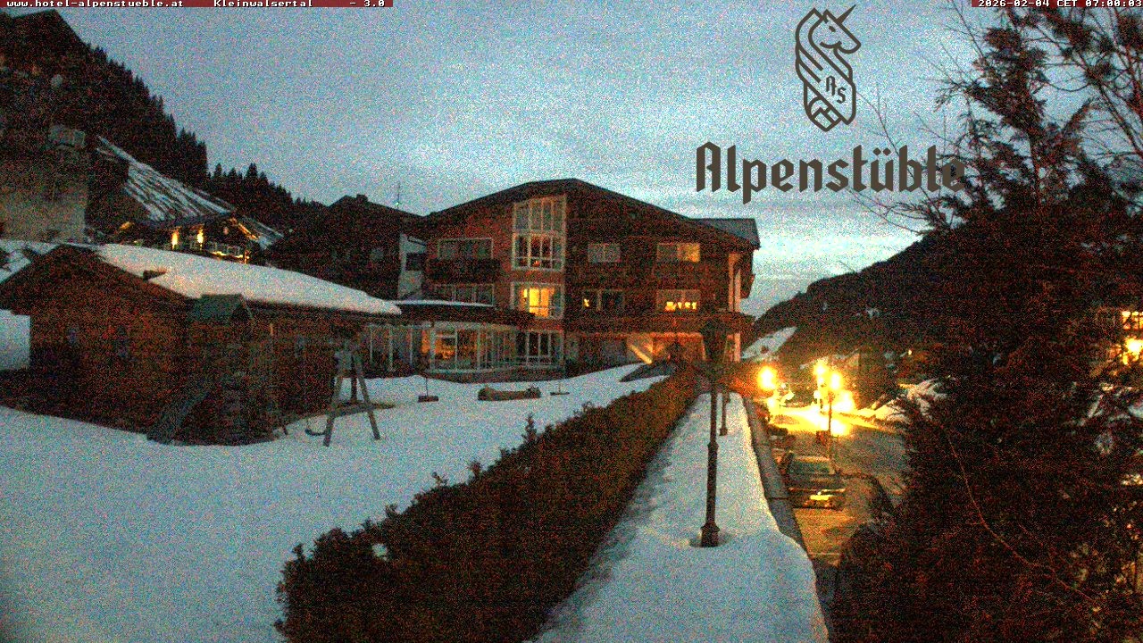 Archived image Webcam Hotel "Alpenstueble"