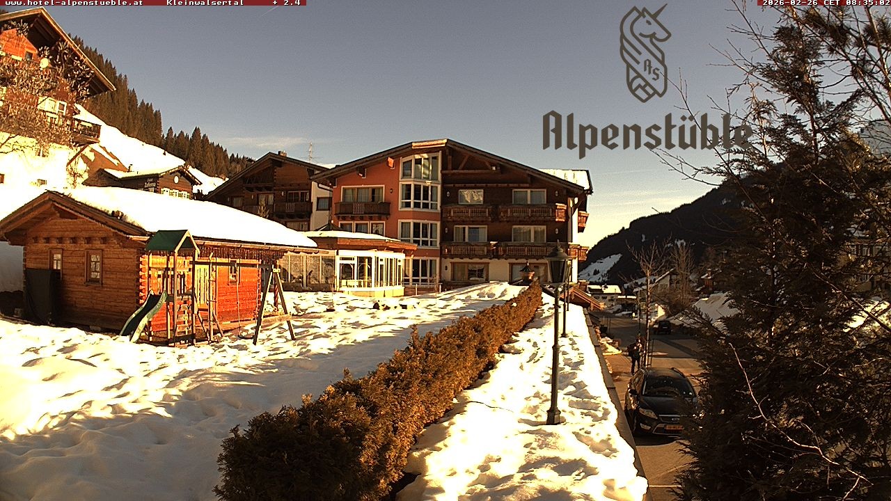 Archived image Webcam Hotel "Alpenstueble"
