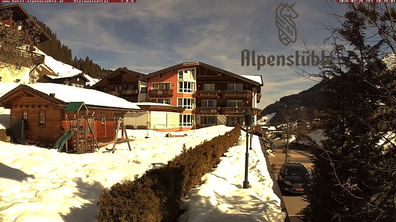 Archived image Webcam Hotel "Alpenstueble"