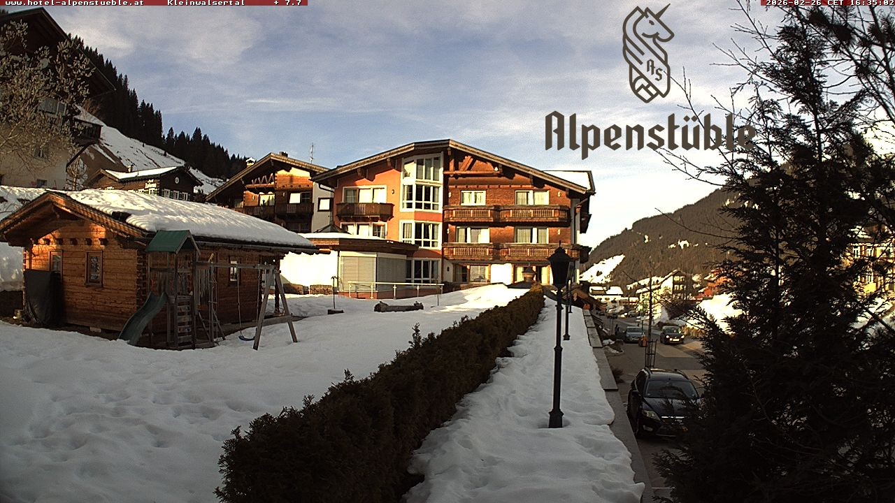 Archived image Webcam Hotel "Alpenstueble"